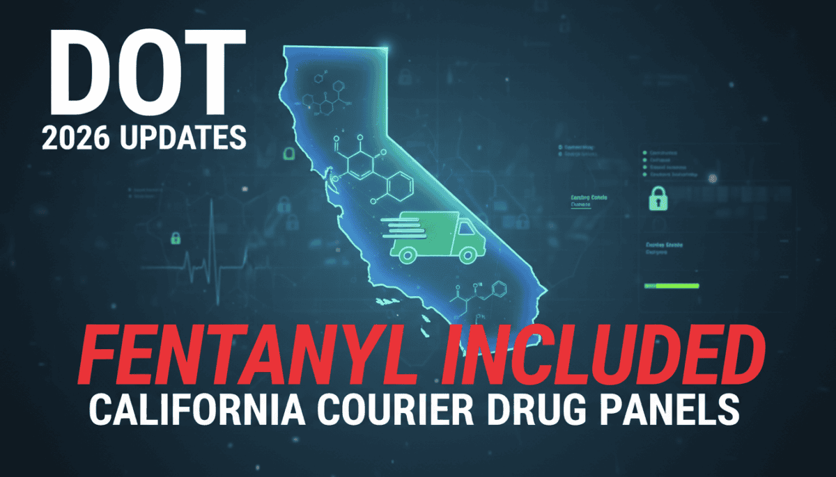 2026 DOT Updates: Adding Fentanyl to California Courier Drug Panels