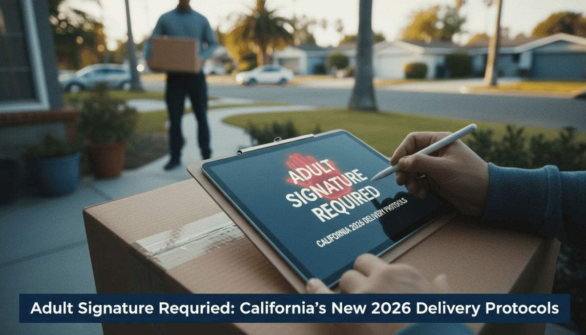Adult Signature Required: California’s New 2026 Delivery Protocols