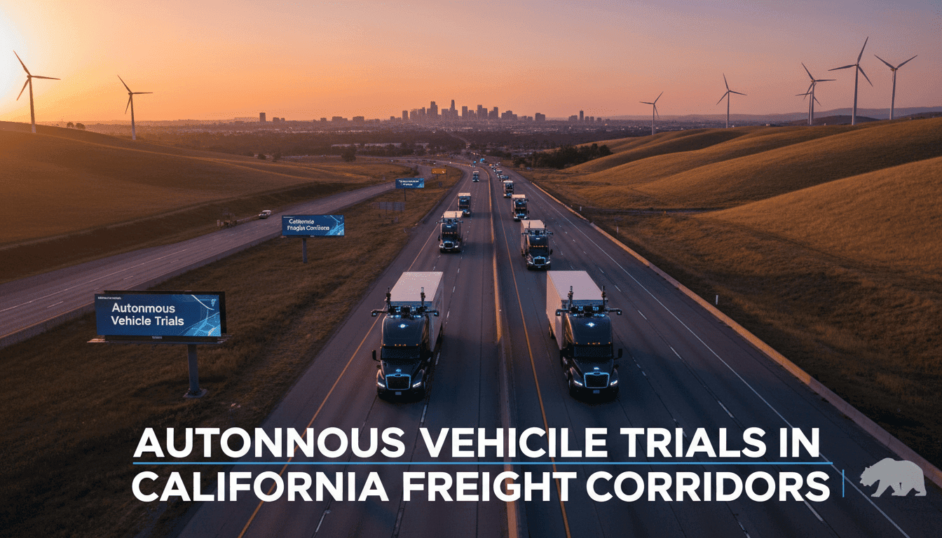 autonomous vehicle trials in california freight corridors
