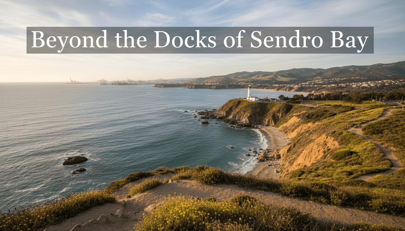 beyond the docks of san pedro bay