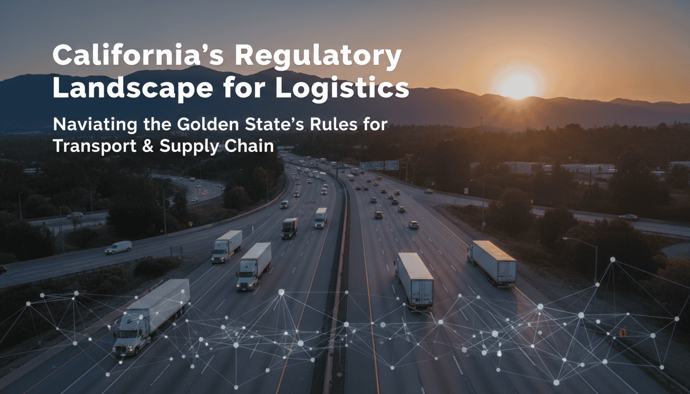 california’s regulatory landscape for logistics