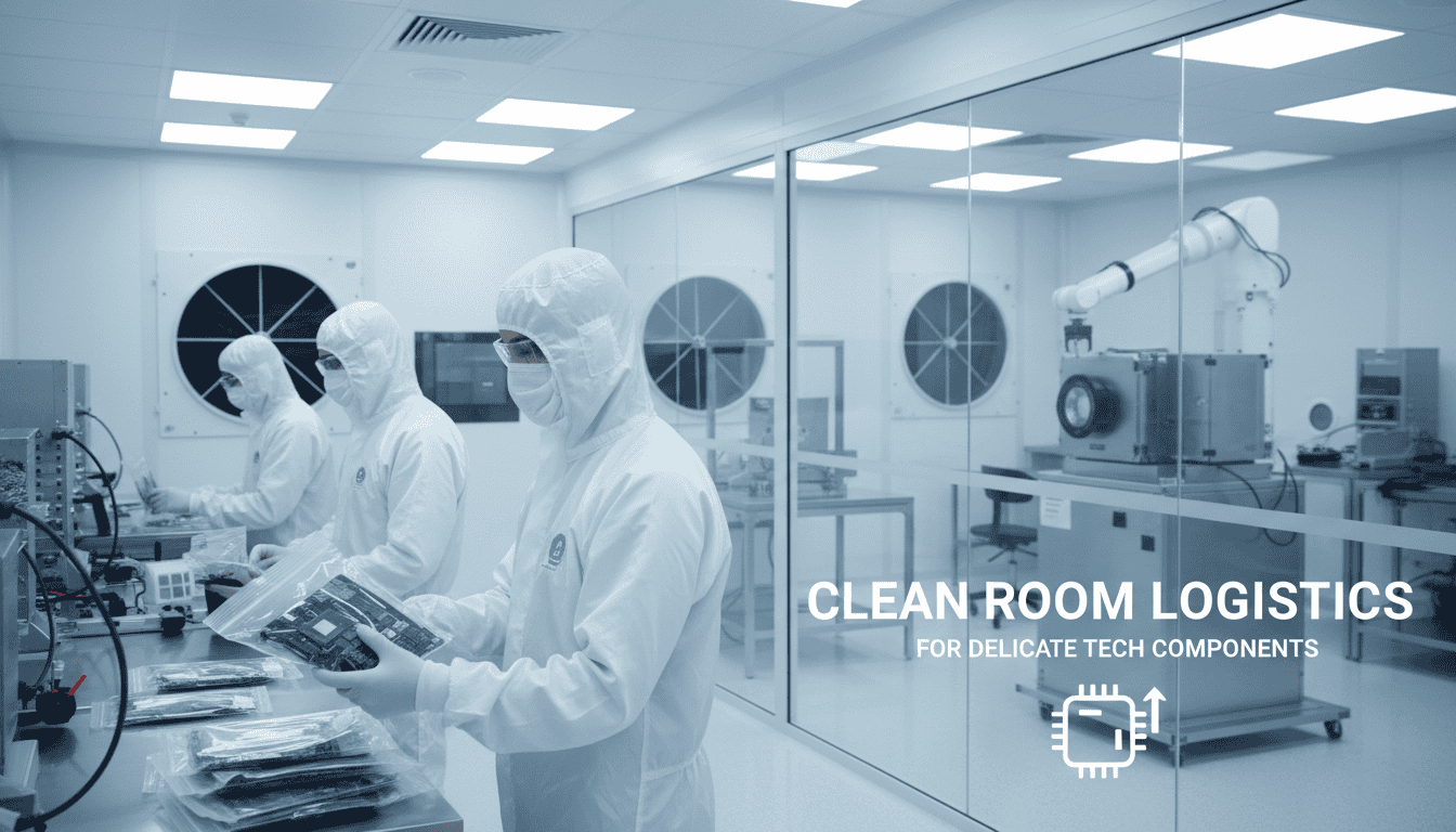 clean room logistics for delicate tech components