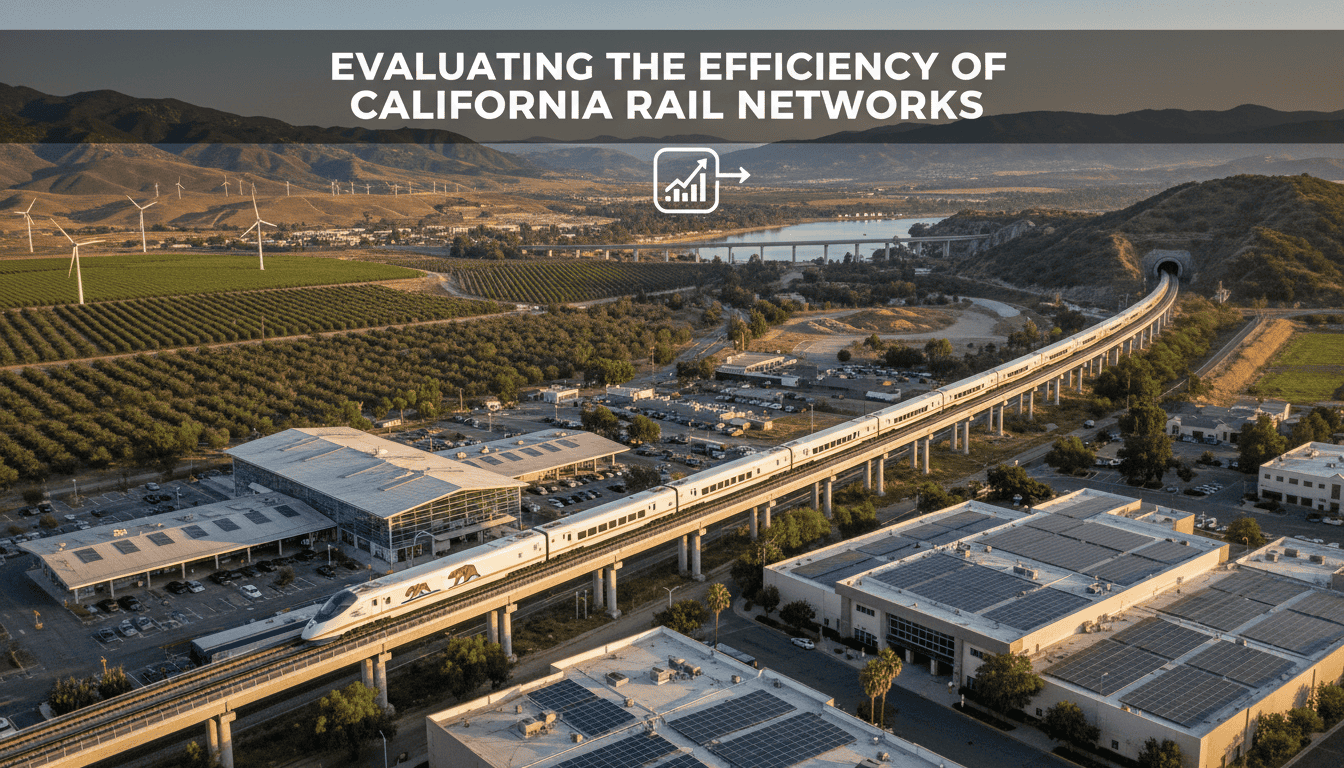 evaluating the efficiency of california rail networks