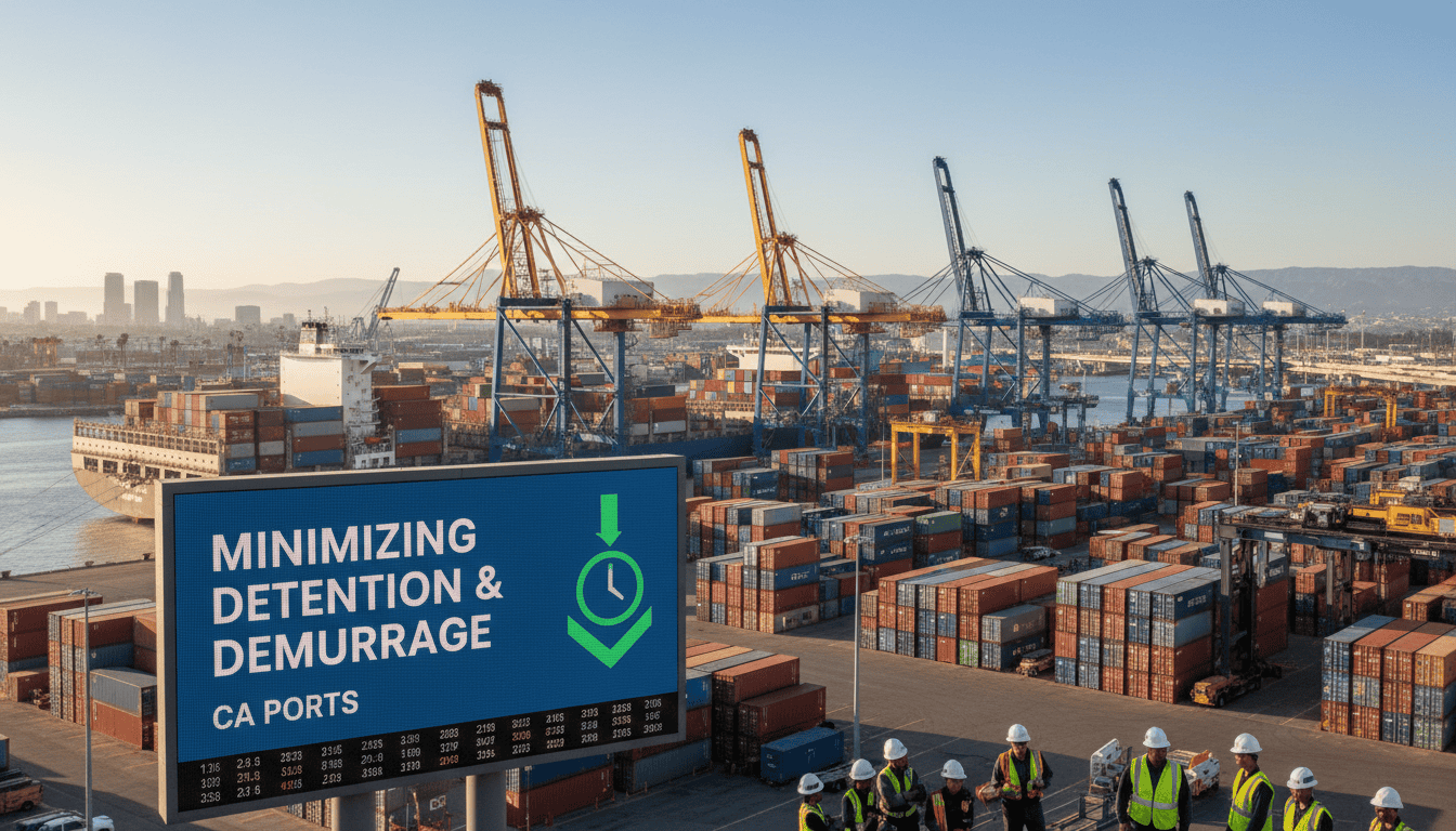 minimizing detention and demurrage at ca ports