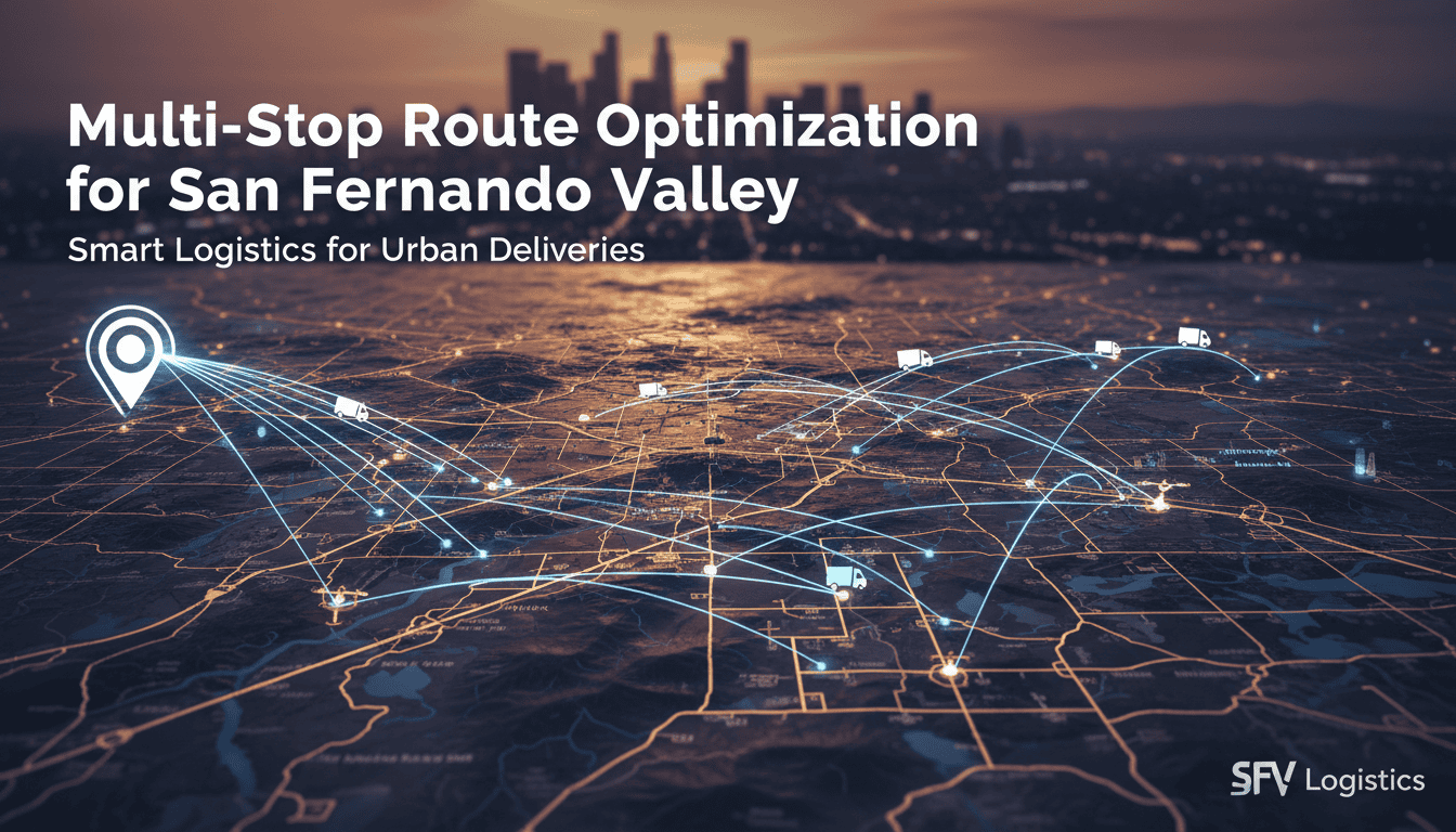 multi stop route optimization for san fernando valley