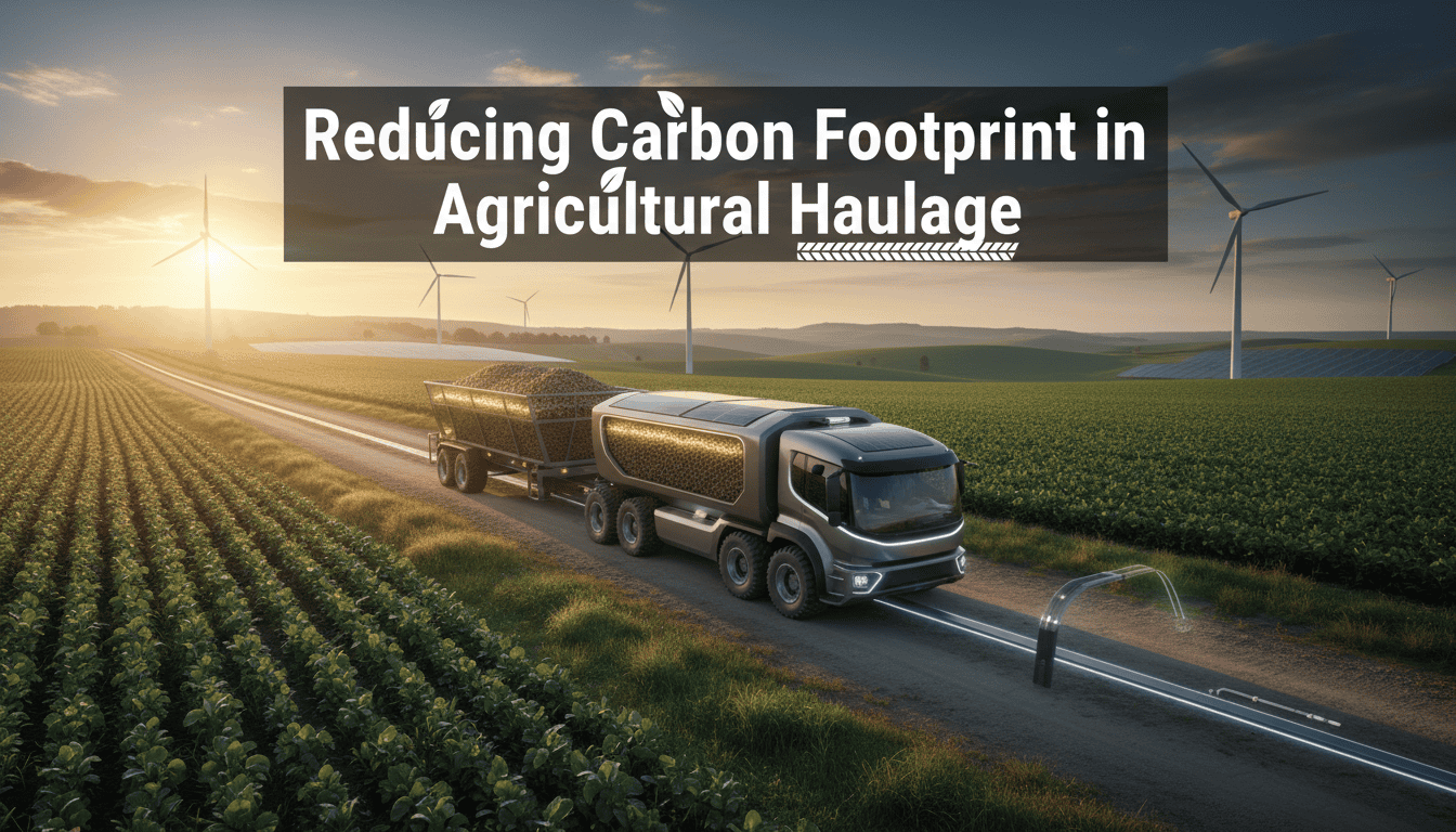 reducing carbon footprint in agricultural haulage