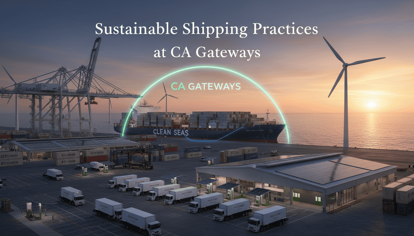 sustainable shipping practices at ca gateways