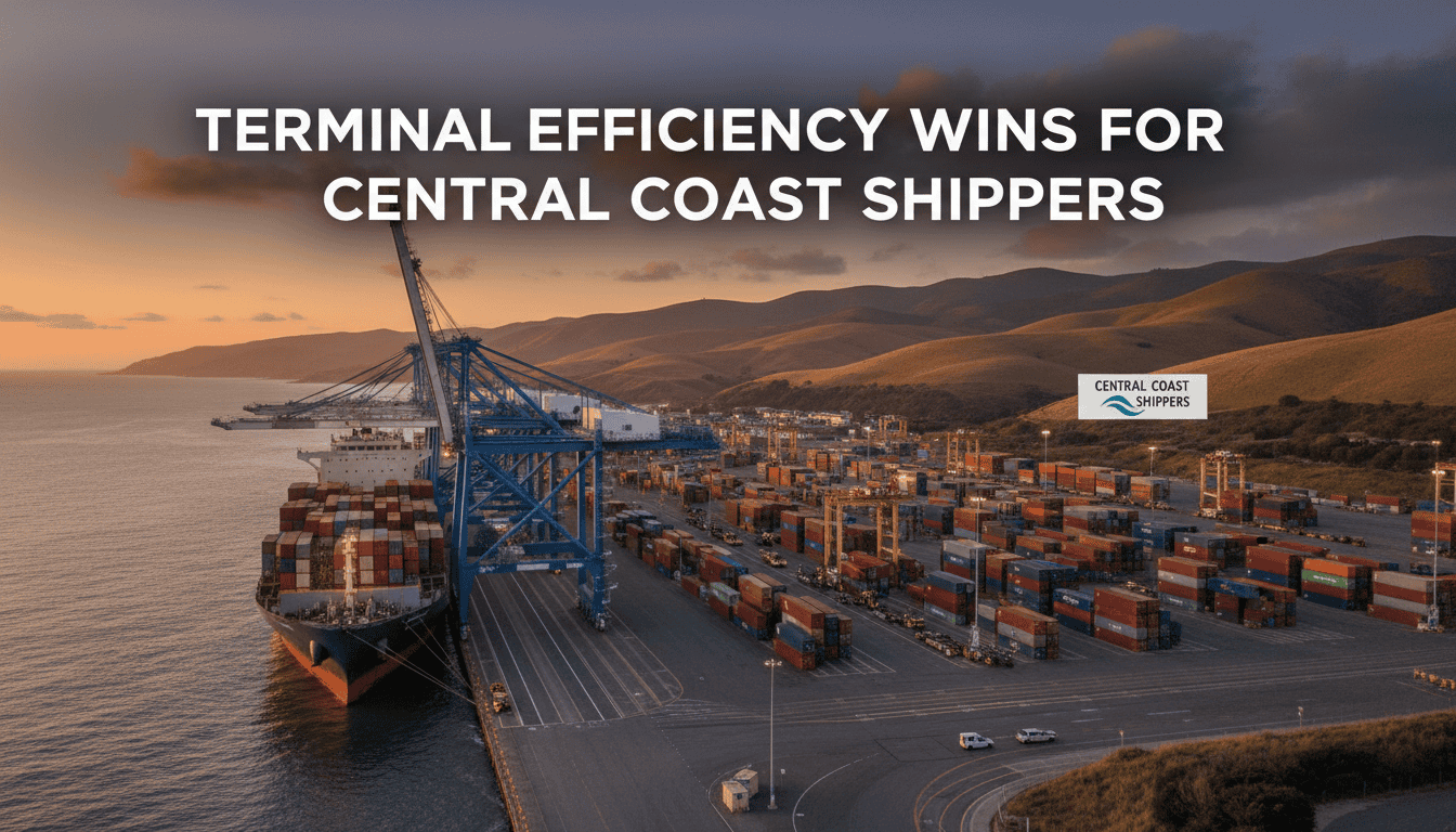terminal efficiency wins for central coast shippers