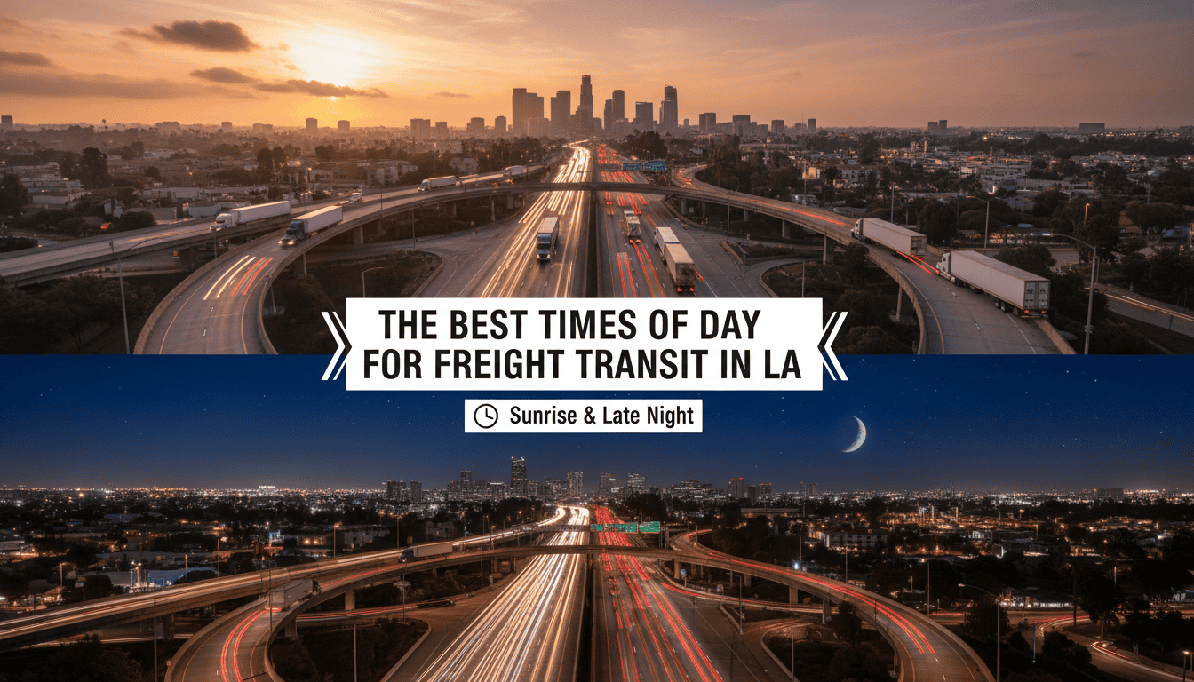 the best times of day for freight transit in la