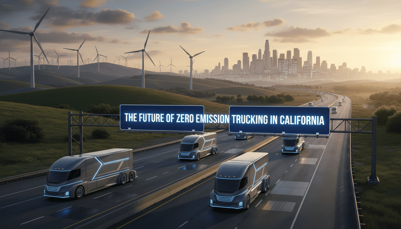 the future of zero emission trucking in california