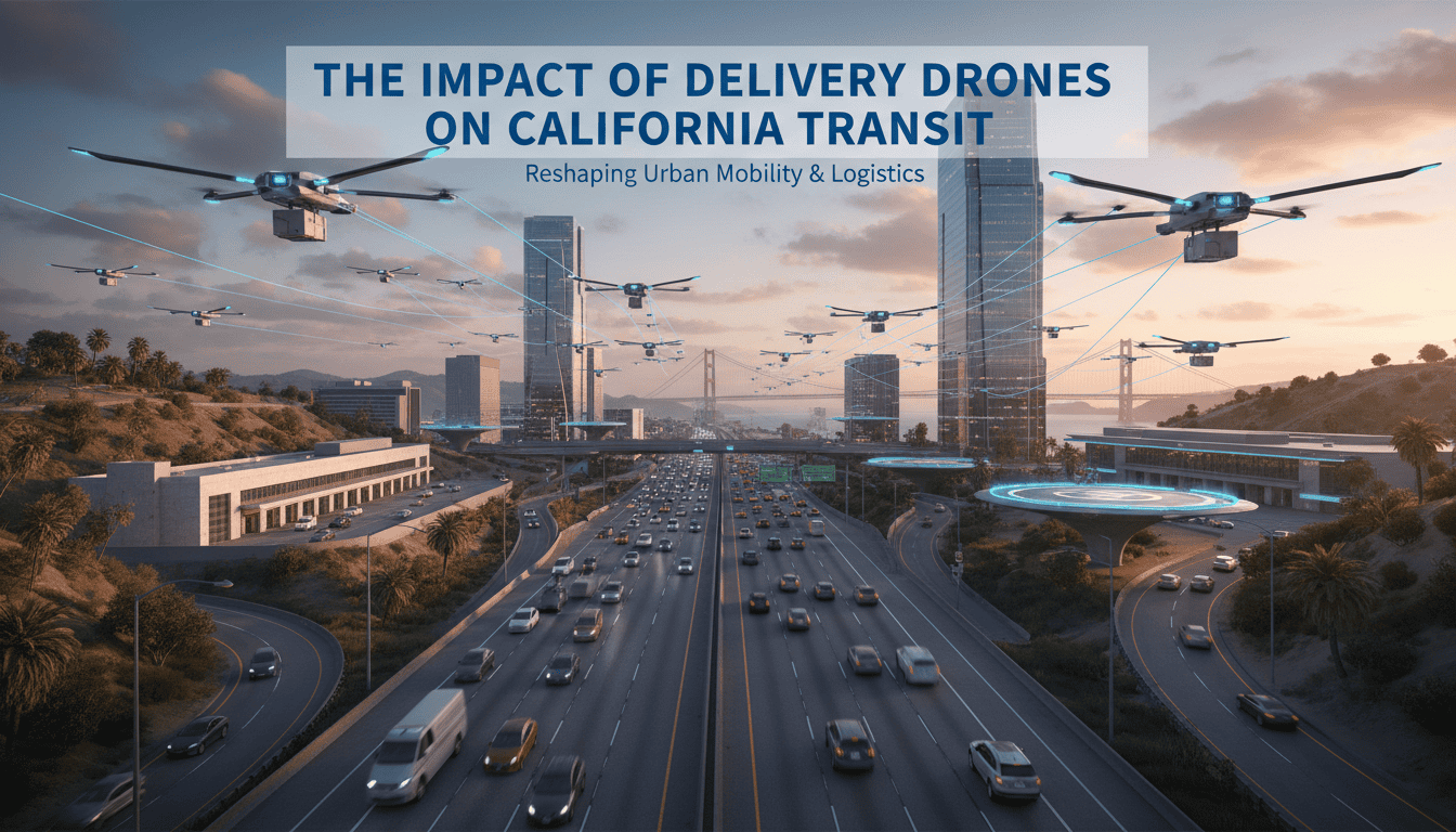 the impact of delivery drones on california transit