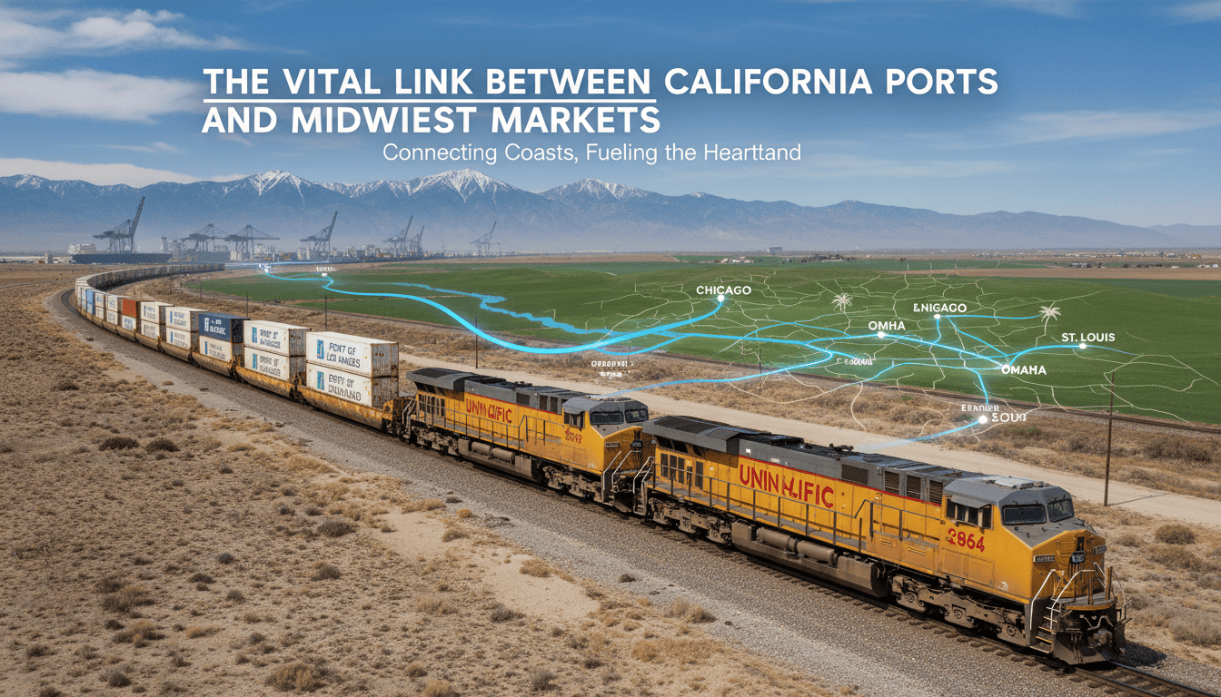 the vital link between california ports and mid west markets