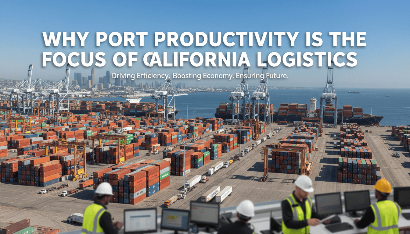 why port productivity is the focus of california logistics